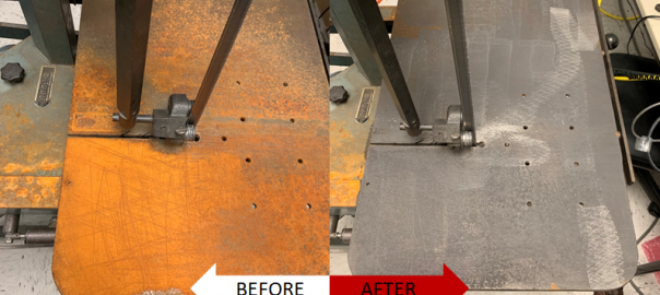 laser cleaning before and after