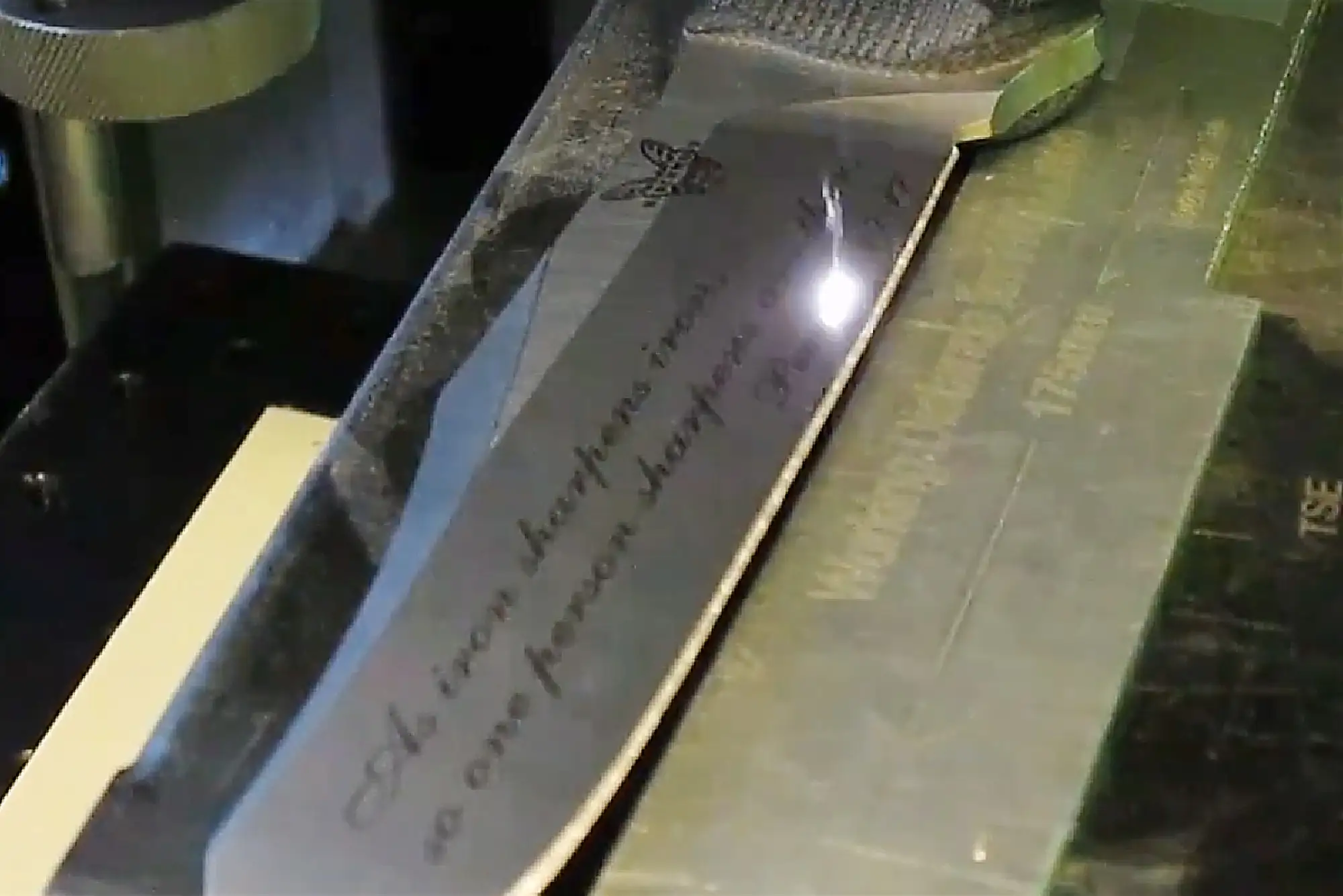 Laser Marking Stainless Steel Knives